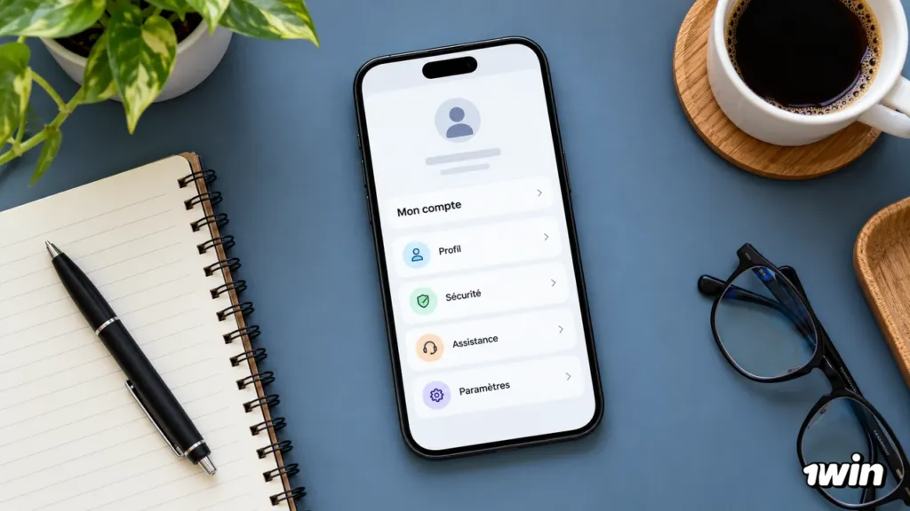 Illustration de l’accès à l’application et au compte